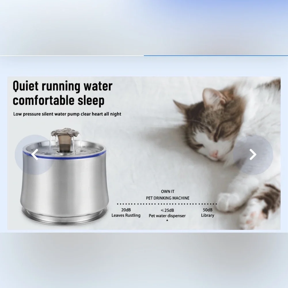 NEW Stainless Steel Pet Water Dispenser 🐈 🐕